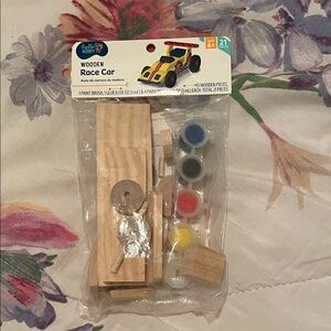 Wooden Race Car Kit with Paints